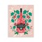 Stupell Industries Classic Floral Wine Bottle Wall Plaque Art Design by Louise Allen Designs